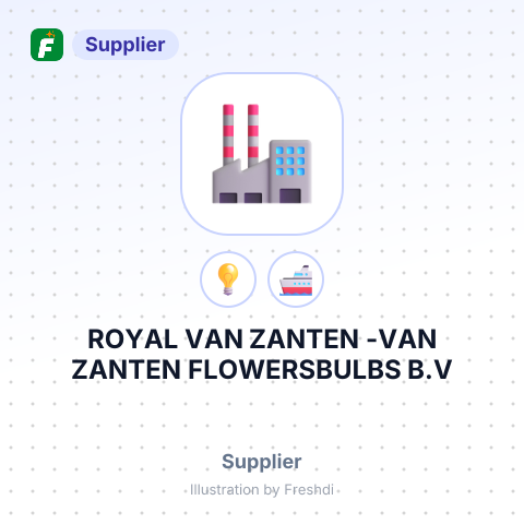 ROYAL VAN ZANTEN -VAN ZANTEN FLOWERSBULBS B.V – summary card, no photo uploaded yet