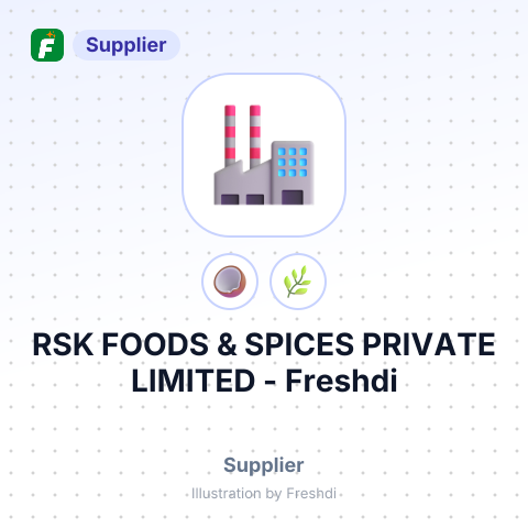 RSK FOODS & SPICES PRIVATE LIMITED – summary card, no photo uploaded yet