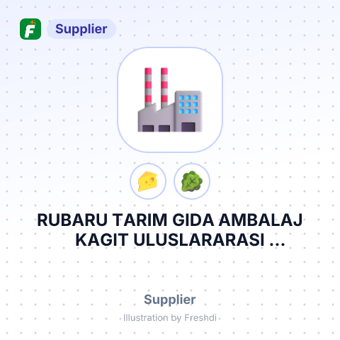 RUBARU TARIM GIDA AMBALAJ KAGIT ULUSLARARASI TASIMACILIK TURIZM INSAAT SANAYI VE TICARET LTD – summary card, no photo uploaded yet