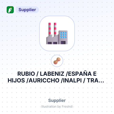 RUBIO / LABENIZ /ESPAÑA E HIJOS /AURICCHO /INALPI / TRAPA – summary card, no photo uploaded yet