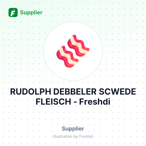 RUDOLPH DEBBELER SCWEDE FLEISCH – summary card, no photo uploaded yet