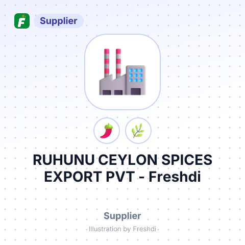 RUHUNU CEYLON SPICES EXPORT PVT – summary card, no photo uploaded yet