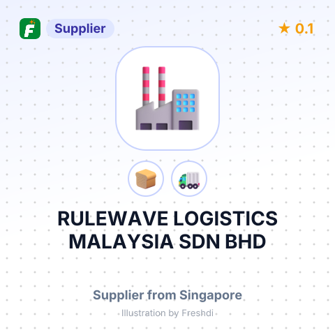 RULEWAVE LOGISTICS MALAYSIA SDN BHD – summary card, no photo uploaded yet