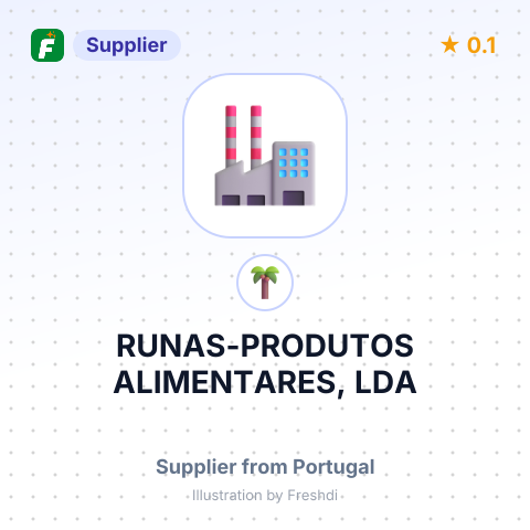 RUNAS-PRODUTOS ALIMENTARES, LDA – summary card, no photo uploaded yet