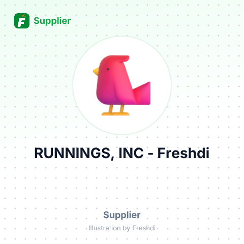 RUNNINGS, INC – summary card, no photo uploaded yet