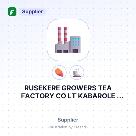 RUSEKERE GROWERS TEA FACTORY CO LT KABAROLE BURAHYA HAKIBALE HAKIBALE HAKIBALE HAKIBALE – summary card, no photo uploaded yet