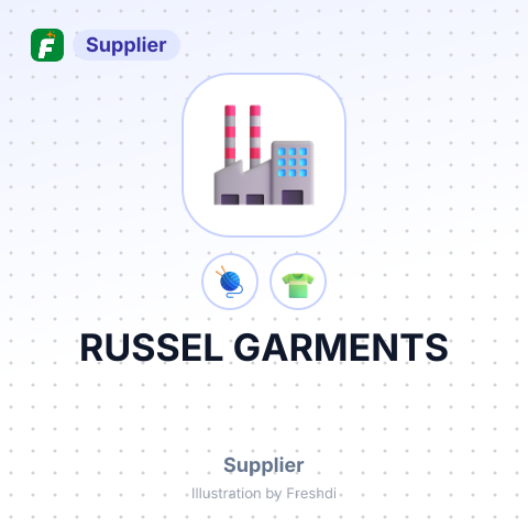 RUSSEL GARMENTS – summary card, no photo uploaded yet