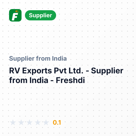 RV Exports Pvt Ltd. – summary card, no photo uploaded yet