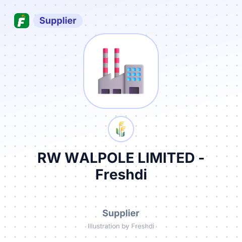 RW WALPOLE LIMITED – summary card, no photo uploaded yet