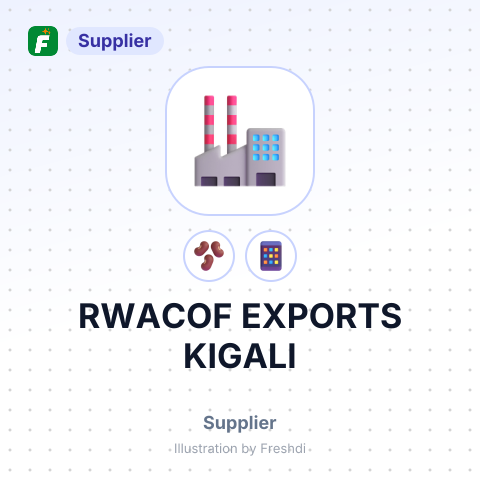 RWACOF EXPORTS KIGALI – summary card, no photo uploaded yet