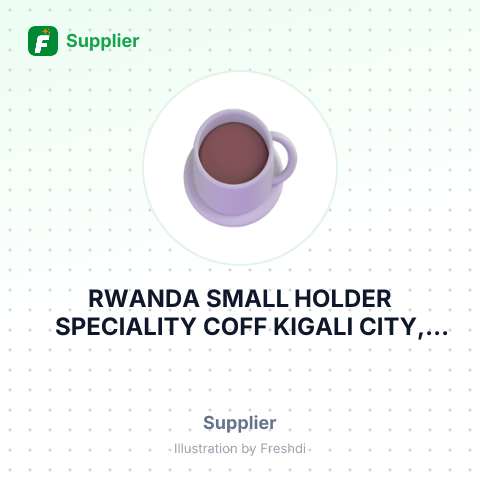 RWANDA SMALL HOLDER SPECIALITY COFF KIGALI CITY, GASABO, NDERA – summary card, no photo uploaded yet