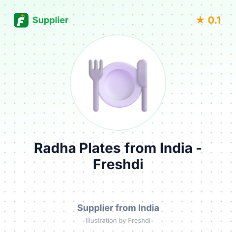 Radha Plates  – summary card, no photo uploaded yet