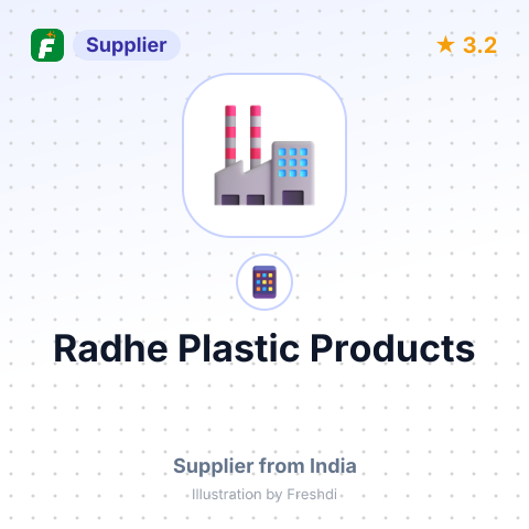 Radhe Plastic Products – summary card, no photo uploaded yet