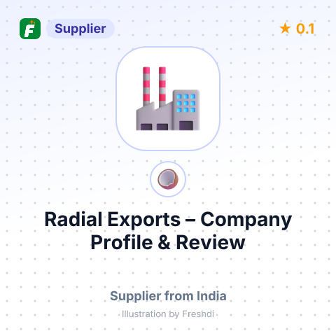 Radial Exports – summary card, no photo uploaded yet