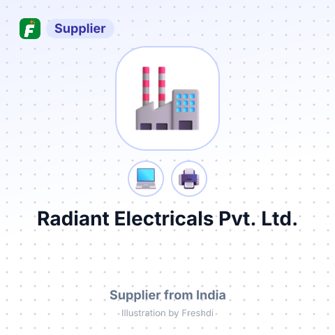 Radiant Electricals Pvt. Ltd. – summary card, no photo uploaded yet