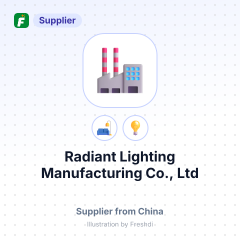 Radiant Lighting Manufacturing Co., Ltd – summary card, no photo uploaded yet