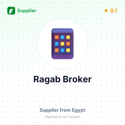 Ragab Broker  – summary card, no photo uploaded yet