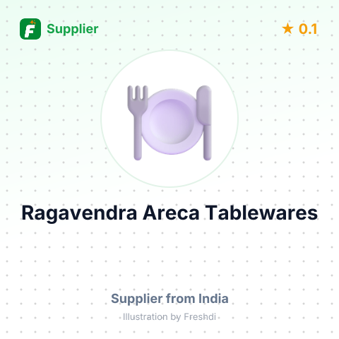 Ragavendra Areca Tablewares  – summary card, no photo uploaded yet