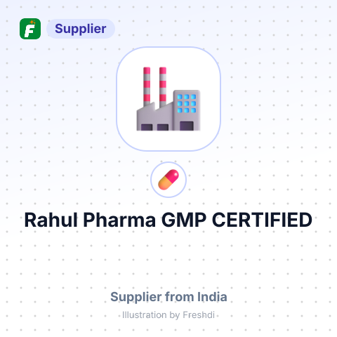 Rahul Pharma, GMP CERTIFIED – summary card, no photo uploaded yet