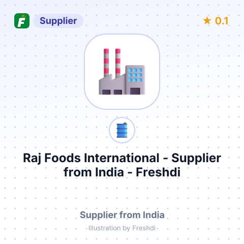 Raj Foods International  – summary card, no photo uploaded yet