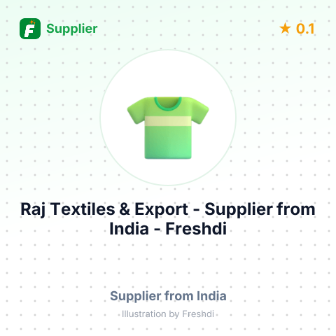 Raj Textiles & Export  – summary card, no photo uploaded yet