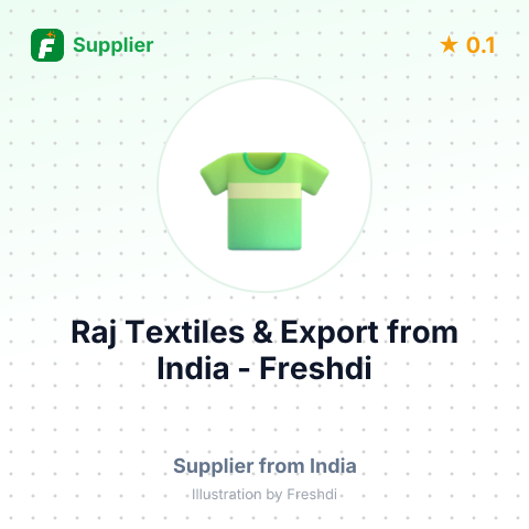 Raj Textiles & Export  – summary card, no photo uploaded yet