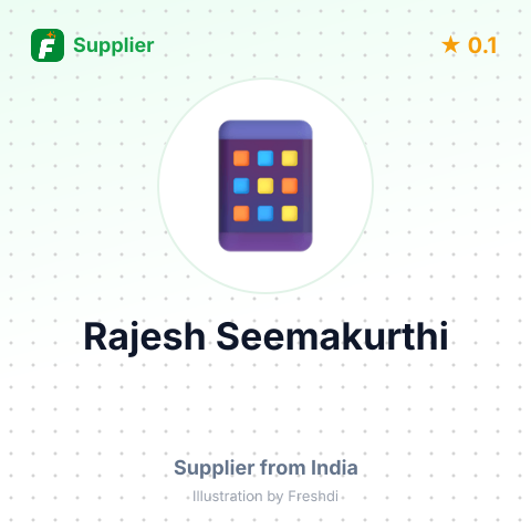 Rajesh Seemakurthi  – summary card, no photo uploaded yet