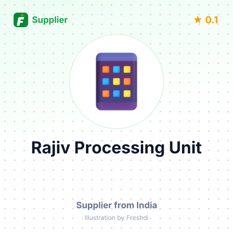 Rajiv Processing Unit  – summary card, no photo uploaded yet