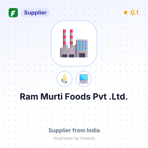 Ram Murti Foods Pvt .Ltd.  – summary card, no photo uploaded yet