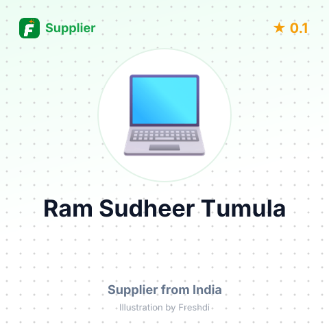 Ram Sudheer Tumula  – summary card, no photo uploaded yet