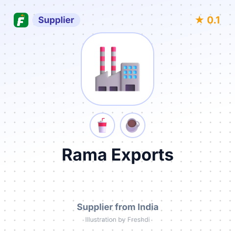 Rama Exports – summary card, no photo uploaded yet