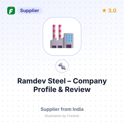 Ramdev Steel – summary card, no photo uploaded yet