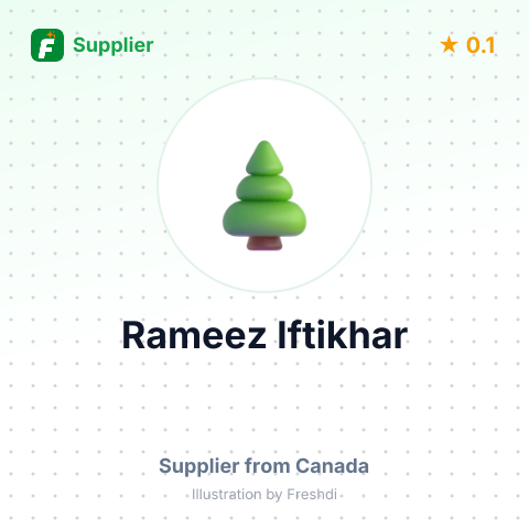 Rameez Iftikhar  – summary card, no photo uploaded yet