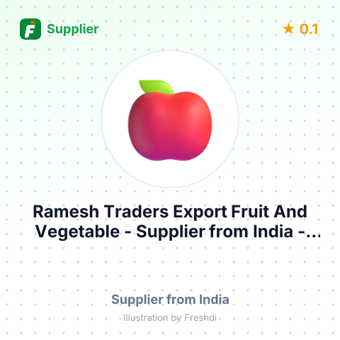 Ramesh Traders Export Fruit And Vegetable  – summary card, no photo uploaded yet