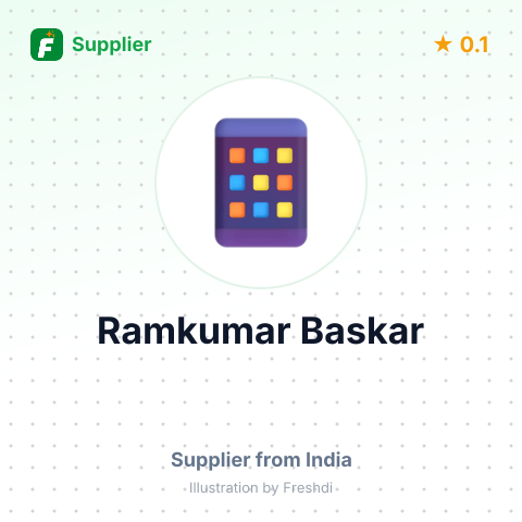 Ramkumar Baskar  – summary card, no photo uploaded yet