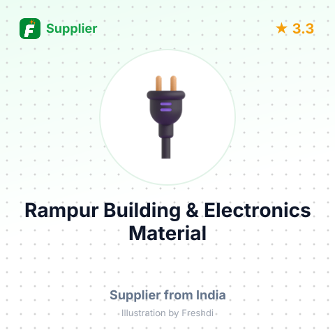 Rampur Building & Electronics Material – summary card, no photo uploaded yet