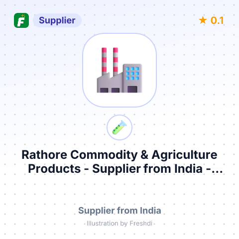 Rathore Commodity & Agriculture Products  – summary card, no photo uploaded yet