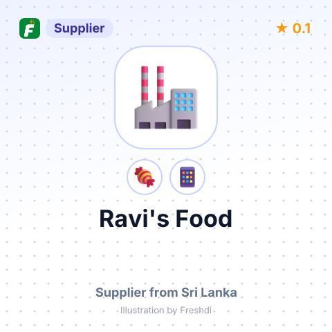 Ravi's Food  – summary card, no photo uploaded yet