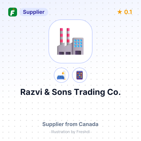 Razvi & Sons Trading Co. – summary card, no photo uploaded yet