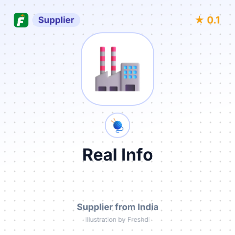 Real Info  – summary card, no photo uploaded yet