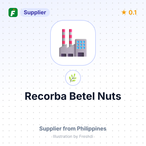 Recorba Betel Nuts  – summary card, no photo uploaded yet