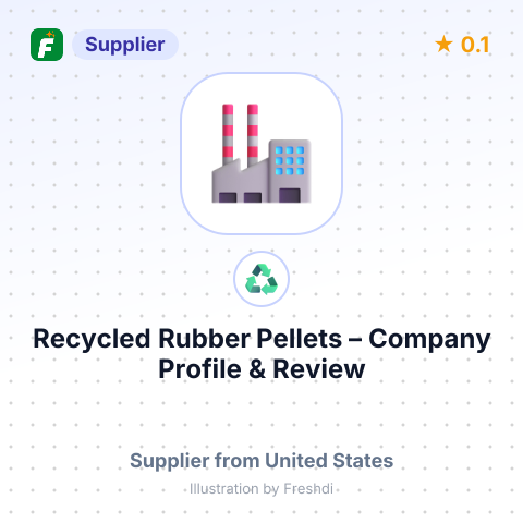 Recycled Rubber Pellets – summary card, no photo uploaded yet