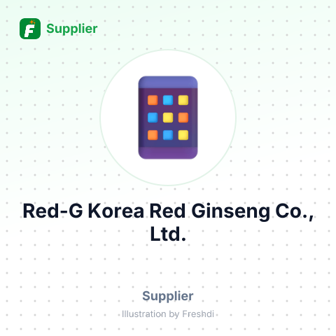 Red-G Korea Red Ginseng Co., Ltd. – summary card, no photo uploaded yet
