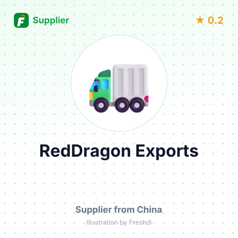 RedDragon Exports – summary card, no photo uploaded yet