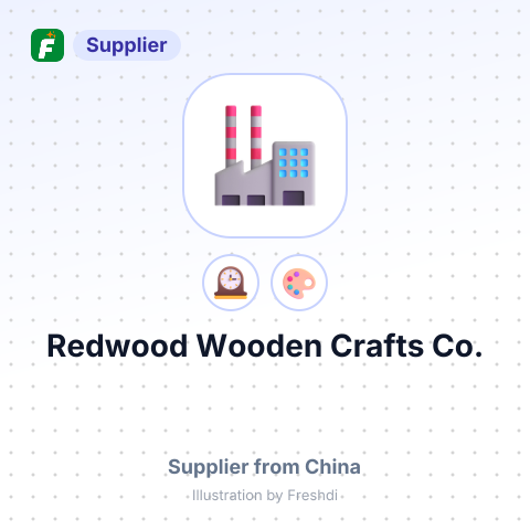 Redwood Wooden Crafts Co. – summary card, no photo uploaded yet