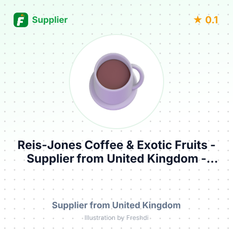 Reis-Jones Coffee & Exotic Fruits  – summary card, no photo uploaded yet