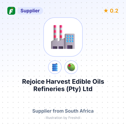 Rejoice Harvest Edible Oils Refineries (Pty) Ltd – summary card, no photo uploaded yet