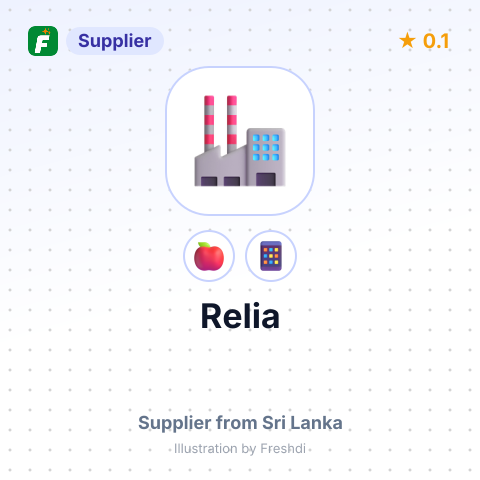 Relia  – summary card, no photo uploaded yet