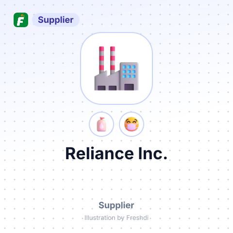 Reliance Inc. – summary card, no photo uploaded yet
