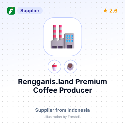 Rengganis.land Premium Coffee Producer – summary card, no photo uploaded yet
